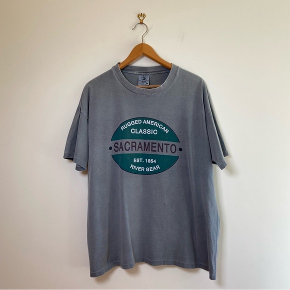 Vintage Sacramento River Gear Single Stitch Shirt - Picture 1 of 4